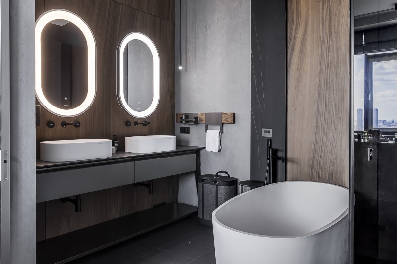 Красивая ванная комната в современном стиле 12